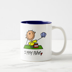I Play Poker Tshirts and Gifts Two-Tone Coffee Mug