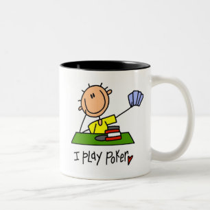 I Play Poker Two-Tone Coffee Mug