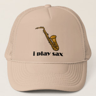 I Play Sax Trucker Hat