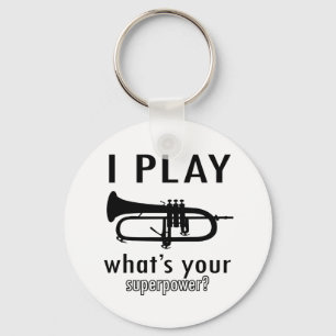 I play the trumpet key ring