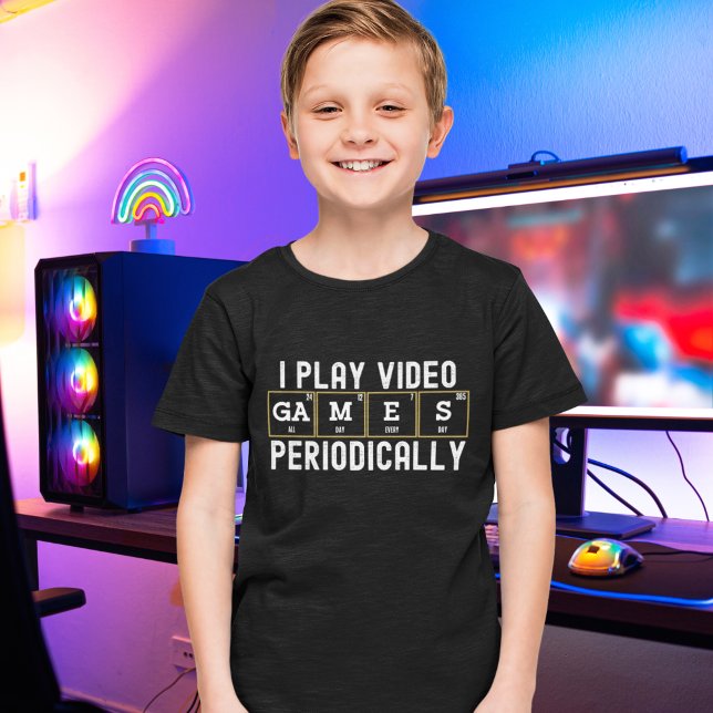 I Play Video Games Periodically, Fun Gamers T-Shirt (Creator Uploaded)