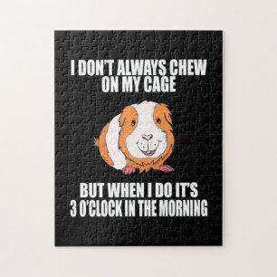 I Play With Guine Pig In The Morning Jigsaw Puzzle