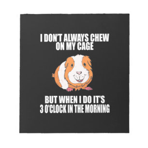 I Play With Guine Pig In The Morning Notepad
