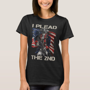 I Plead The 2nd Amendment  Soldier USA Pro Gun Rig T-Shirt