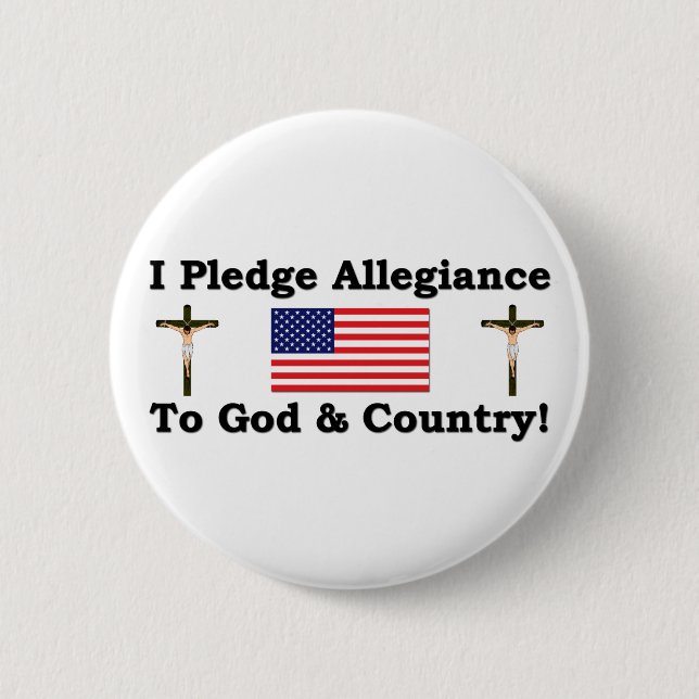 I Pledge Allegiance 6 Cm Round Badge (Front)