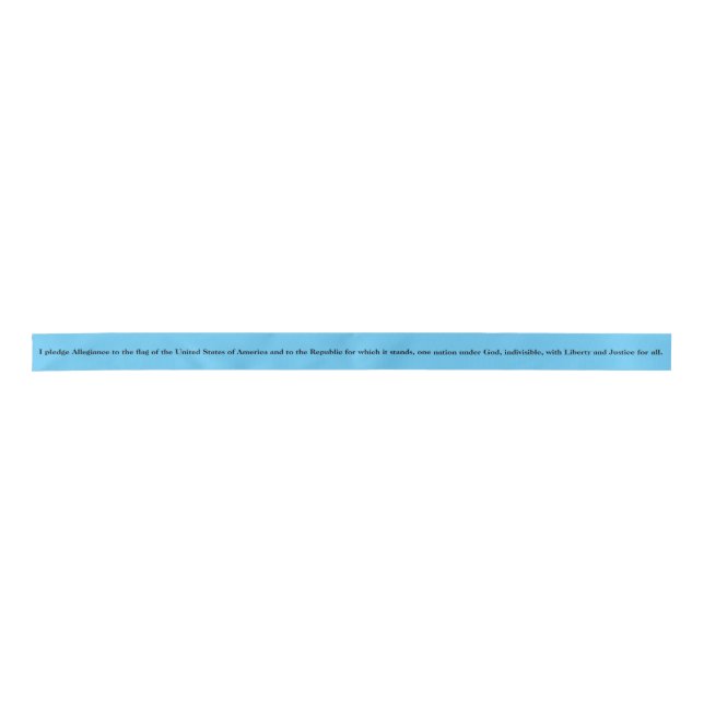 I Pledge Allegiance Satin Ribbon (Front)