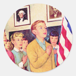 I Pledge Allegiance To the Flag Classic Round Sticker