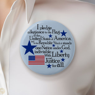 I pledge Allegiance to the flag of the United 7.5 Cm Round Badge