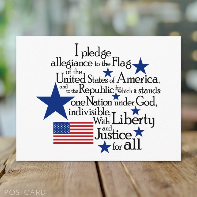 I pledge Allegiance to the flag of the United Postcard (Custom Postcard)