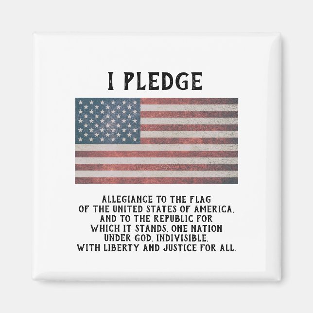 I Pledge Fridge Magnet (Front)