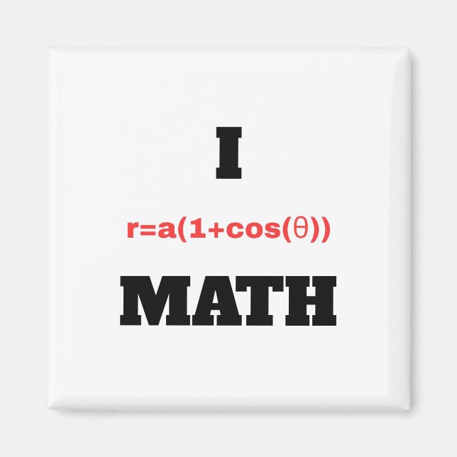 I Polar Equation (I Heart) Math Magnet (Front)