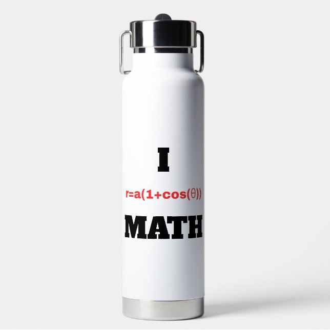 I Polar Equation (I Heart) Math Water Bottle (Front)