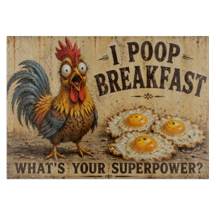 I Poop Breakfast Cutting Board