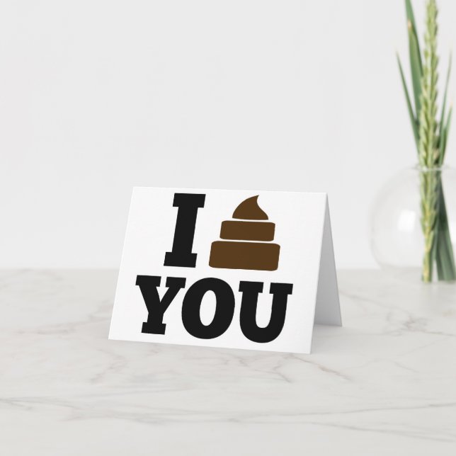 I Poop You Holiday Card (Front)