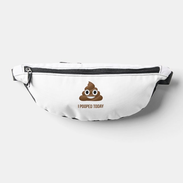 I Pooped Today Funny Emoticon Bum Bags (Lay Down)