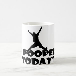 I POOPED TODAY Humourous Mug Popular Joke Gift Cup
