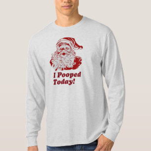 I Pooped Today Santa Men's   Long-sleeved Shirt