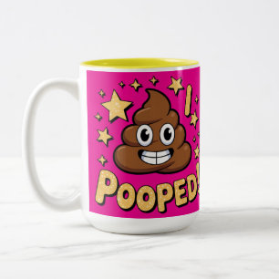 I Pooped Two-Tone Coffee Mug