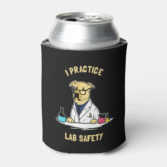 I Practice Lab Safety Can Cooler (Can Front)