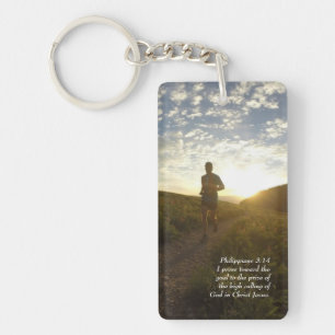 I Press Towards the Goal Philippians 3 Key Ring