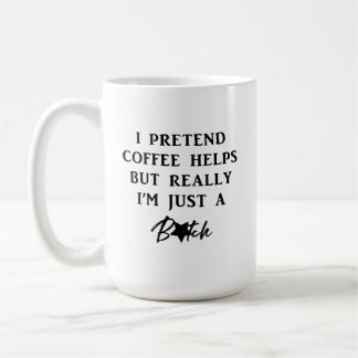 I Pretend Coffee Helps Travel Coffee Mug