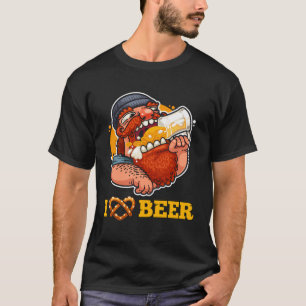 I Pretzel Heart Beer Funny Drinking Oktoberfest Co T-Shirt