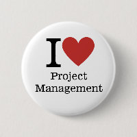 I ❤️ Project Management for employees CUSTOM Pins