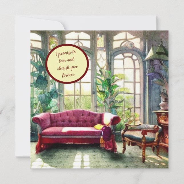 I promise to love and cherish you forever card (Front)