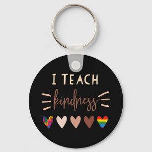 I Promise To Teach Love Autism African LGBT Pride Key Ring