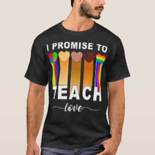 I Promise To Teach Love Autism African LGBT Pride T-Shirt