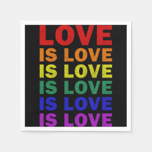 I Promise To Teach Love LGBT-Q Pride Proud Ally Te Napkin