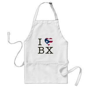 I Puerto Rican Heart the Bronx, New York Standard Apron