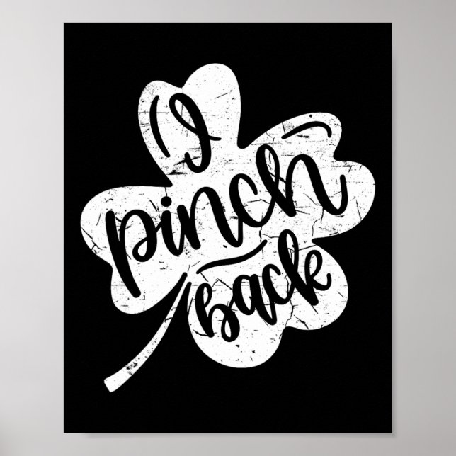I Punch Ck Funny St Patrick's Day I Pinch Ck 2  Poster (Front)