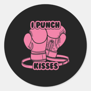 I Punch Kisses1 Classic Round Sticker