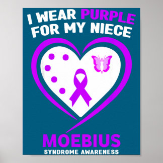 I Purple Niece Moebius Syndrome Awareness Poster