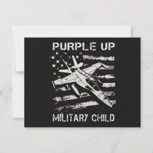 I Purple Up Month Of Military Invitation