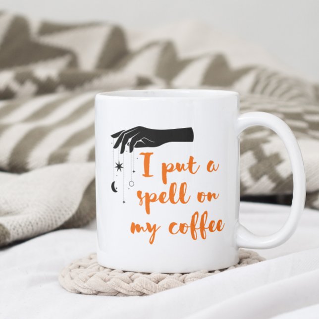 I Put A Spell On My Coffee Funny Customisable Mug (Creator Uploaded)