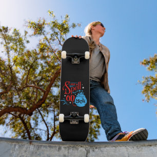 I PUT A SPELL ON YOU funny halloween witchcraft    Skateboard