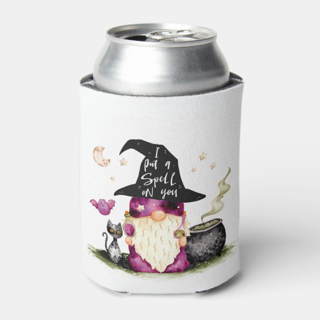 I Put a Spell on You Gnome Can Cooler (Can Front)