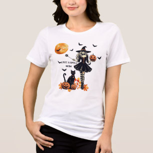 I Put A Spell On You - Mischievous Witch Tri-Blend Shirt