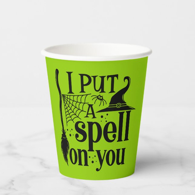 "I Put A Spell On You" Paper Cups (Front)