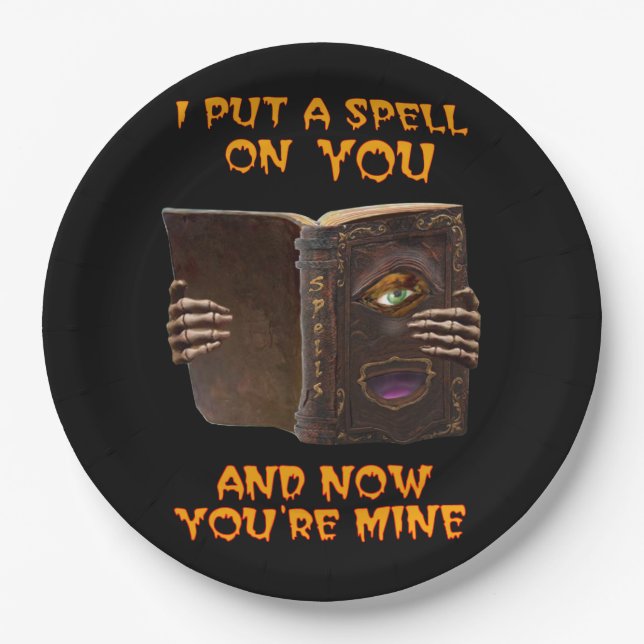I PUT A SPELL ON YOU PAPER PLATE (Front)