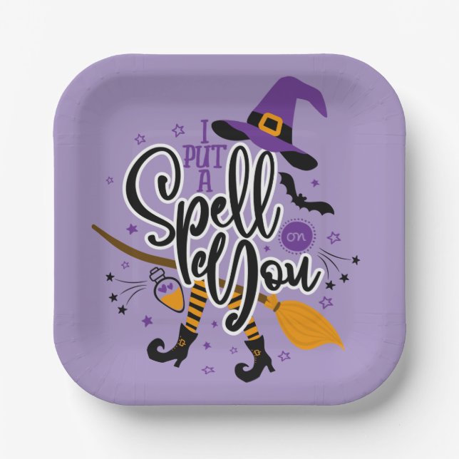 I Put A Spell On You Paper Plate (Front)