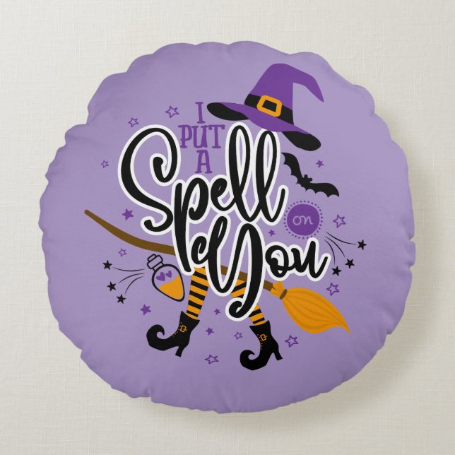 I Put A Spell On You Round Cushion (Front)