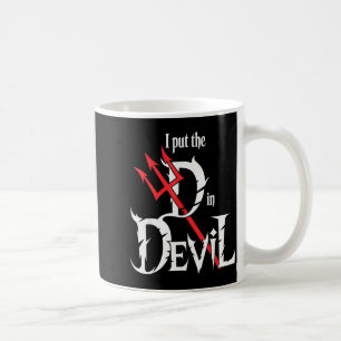 I Put D In Devil Halloween Funny Couple Halloween Coffee Mug