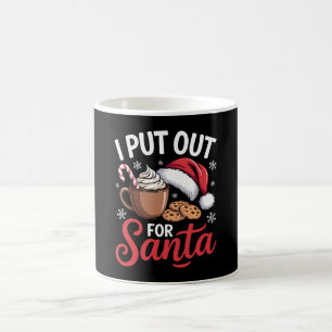 I Put Out For Santa Christmas Cocoa Cookies Candy Coffee Mug