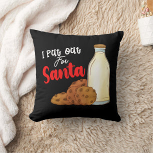 I Put Out For Santa Christmas Holiday Family Cushion