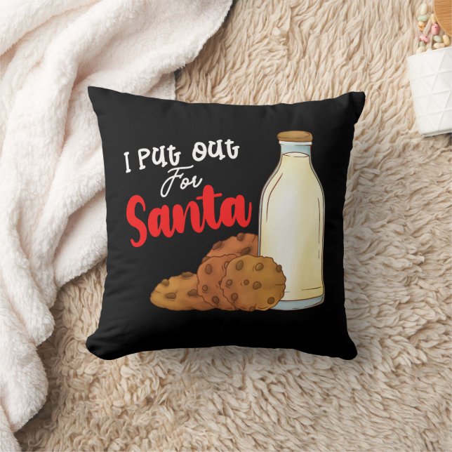 I Put Out For Santa Christmas Holiday Family Cushion (Blanket)