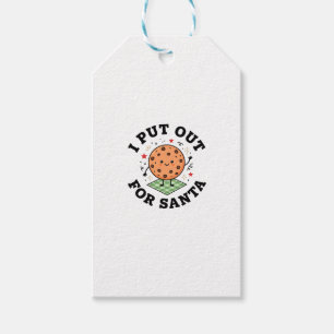 I Put Out For Santa Cookie Christmas Gift Tags