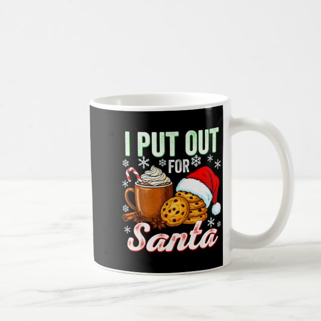 I Put Out For Santa Funny Xmas Christmas Couple Ma Coffee Mug (Right)